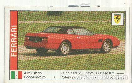 Coleccionismo deportivo: CROMO numero 048: FERRARI 412 CABRIO - Varios