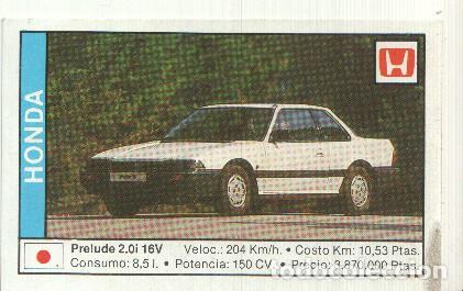 Sammelleidenschaft Sport: CROMO numero 065: HONDA PRELUDE 2.0i 16V - Varios
