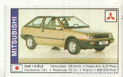 Sammelleidenschaft Sport: CROMO numero 100: MITSUBISHI COLT 1.5 GLX - Varios