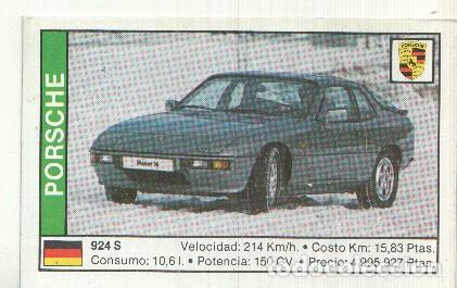 Colecionismo desportivo: CROMO numero 132: PORSCHE 924 S - Varios