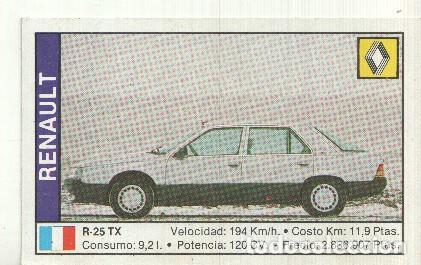 Colecionismo desportivo: CROMO numero 144: RENAULT R-25 TX - Varios