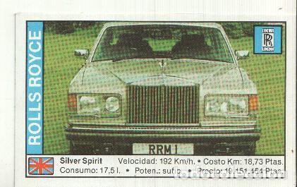 Colecionismo desportivo: CROMO numero 147: ROLLS ROYCE SILVER SPIRIT - Varios