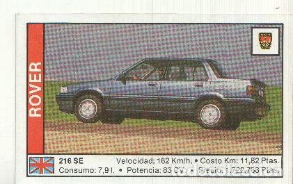 Colecionismo desportivo: CROMO numero 149: ROVER 216 SE - Varios