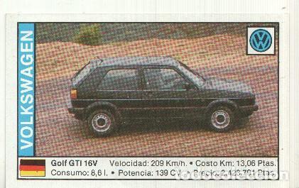 Coleccionismo deportivo: CROMO numero 172: VOLKSWAGEN GOLF Gti 16v - Varios