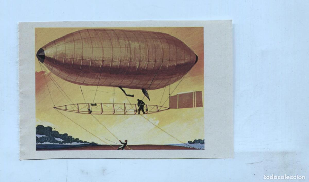 Coleccionismo deportivo: Cromo La Conquista del Cielo numero 035: Dirigible de El Capitan T.S. Baldwin - Varios