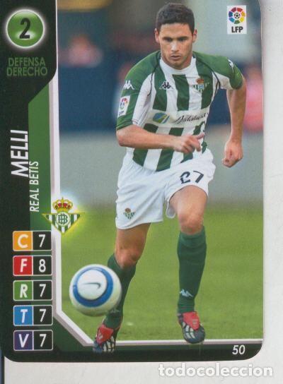 Coleccionismo deportivo: Cromo: Derby Total 2004-2005: Real Betis numero 02: Melli - Varios