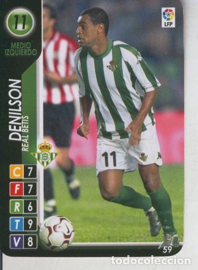 Coleccionismo deportivo: Cromo: Derby Total 2004-2005: Real Betis numero 11: Denilson - Varios