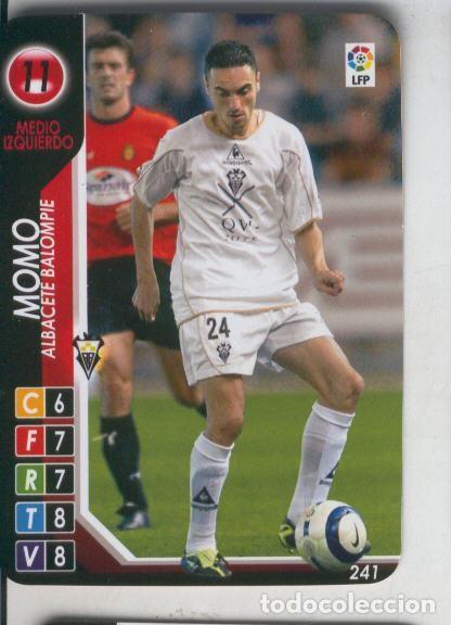 Coleccionismo deportivo: Cromo: Derby Total 2004-2005: Albacete balompie numero 11: Momo - Varios