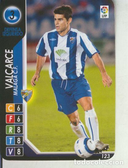 Coleccionismo deportivo: Cromo: Derby Total 2004-2005: Malaga C.F. numero 03: Valcarce - Varios