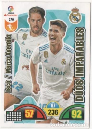 Sports collectibles: Cromo E00776: Album 2-Trading Car Game 2017-18, Isco-Marco Asensio-D&Uacute;OS IMPARABLES: Real Madrid. Med