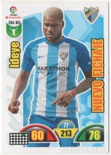 Sports collectibles: Cromo E00785: Album 2-Trading Car Game 2017-18, IdeyE M&aacute;laga C.F. Delantero - LFP