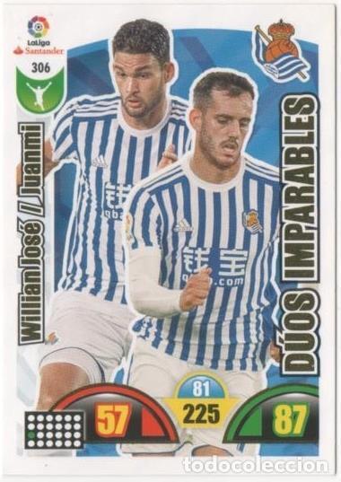 Sports collectibles: Cromo E00799: Album 2-Trading Car Game 20147-18, William Jos&eacute;-Juanmi-D&Uacute;OS IMPARABLES: Real Sociedad.