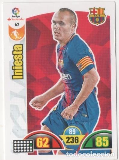 Sports collectibles: Cromo E00620: Album 2-Trading Car Game 2017-18, Iniesta: F.C. Barcelona. Medio - LFP