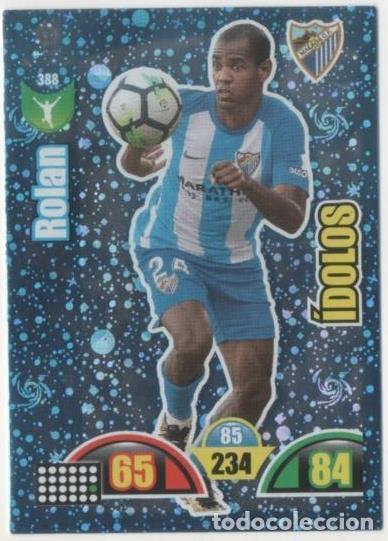 Coleccionismo deportivo: Cromo E00860: Album 2-Trading Car Game 2017-18, Rolan-&Iacute;DOLOS: M&aacute;laga C.F. Delantero - LFP