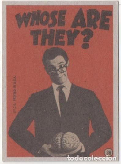 Coleccionismo deportivo: Cromo E01062: Album 3-Monster Greeting Cards, Card n&ordm; 36 - Robert Crumb