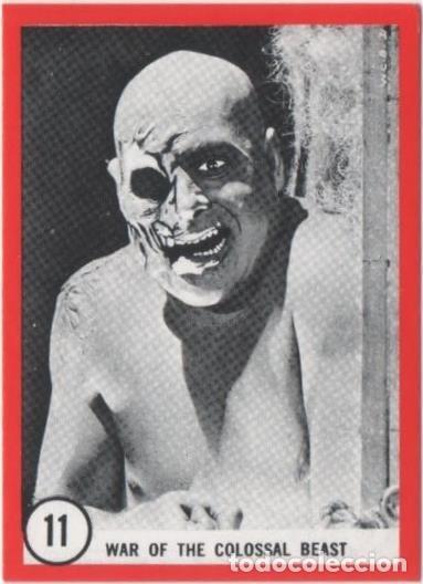 Collezionismo sportivo: Cromo E01087: Album 3-Famous Monsters Series, Card n&ordm; 11. War of the Colossal Beast - CAPTAIN CO.,
