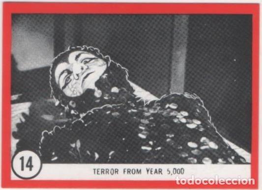 Collezionismo sportivo: Cromo E01090: Album 3-Famous Monsters Series, Card n&ordm; 14. Terror from Year 5.000 - CAPTAIN CO.,