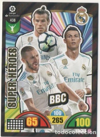 Collezionismo sportivo: Cromo E00897: Album 2-Trading Car Game 2017-18, Super H&eacute;roes-BBC: Real Madrid - LFP