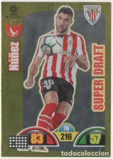 Collezionismo sportivo: Cromo E00876: Album 2-Trading Car Game 2017-18, N&uacute;&ntilde;ez-SUPER DRAFT: At.de Bilbao. Defensa - LFP
