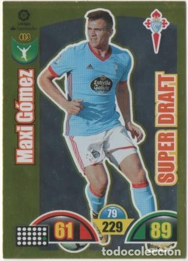 Collezionismo sportivo: Cromo E00881: Album 2-Trading Car Game 2017-18, Maxi G&oacute;mez-SUPER DRAFT: R.C. Celta de Vigo. Delanter