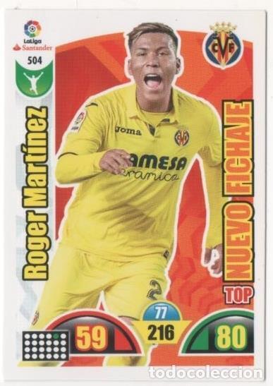 Collectionnisme sportif: Cromo E00943: Album 2-Trading Car Game 2017-18, Roger Mart&iacute;nez: Villareal C.F. Delantero - LFP