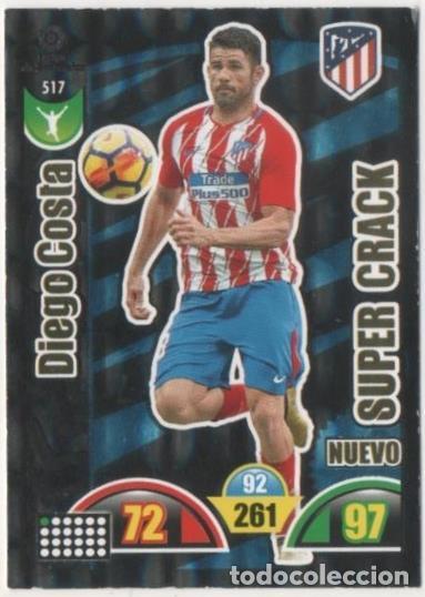 Sports collectibles: Cromo E00957: Album 2-Trading Car Game 2017-18, Diego Costa-SUPER CRACK: At. De Madrid.Delantero - L