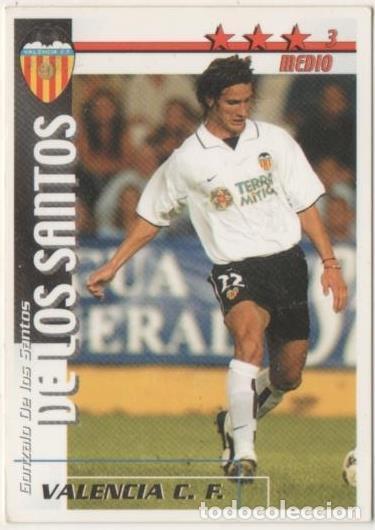 Coleccionismo deportivo: Cromo E00172: Fichas de la Liga 2003, De los Santos: Valencia F.C. Medio - LFP