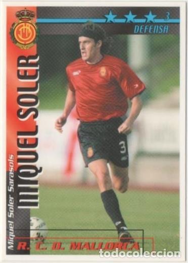 Coleccionismo deportivo: Cromo E00264: Fichas de la Liga 2003, Miguel Soler: R.C.D. Mallorca. Defensa - LFP