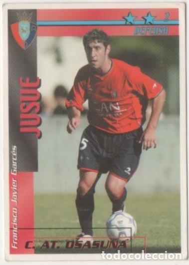 Coleccionismo deportivo: Cromo E00278: Fichas de la Liga 2003, Jusue: C.AT. Osasuna. Defensa - LFP