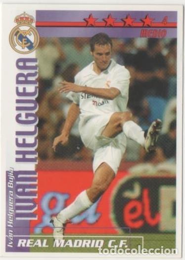 Colecionismo desportivo: Cromo E00238: Fichas de la Liga 2003, Iv&aacute;n Helguera: Real Madrid. Medio - LFP
