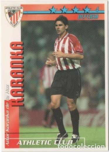 Colecionismo desportivo: Cromo E00058: Fichas de la Liga 2003, Karanka: Atletic Club Bilbao. Defensa - LFP