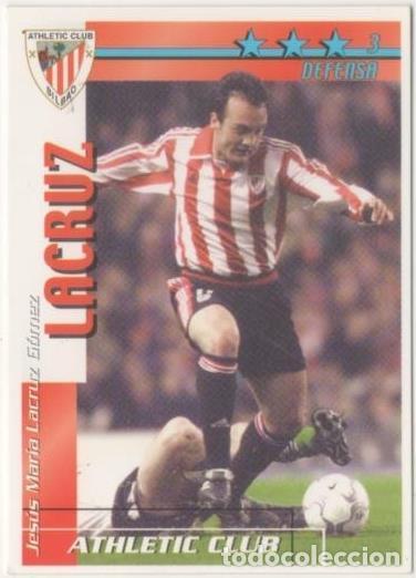 Colecionismo desportivo: Cromo E00055: Fichas de la LIga 2003, Lacruz: Atletic Club Bilbao. Defensa - LFP