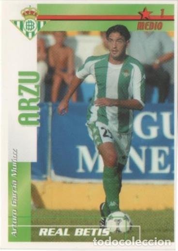 Coleccionismo deportivo: Cromo E00031: Fichas de la Liga 2003, Arzu: Real Betis. Medio - LFP