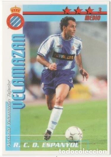 Collectionnisme sportif: Cromo E00105: Fichas de la Liga 2003, Velamazan: R.C. D. Espa&ntilde;ol. Medio - LFP