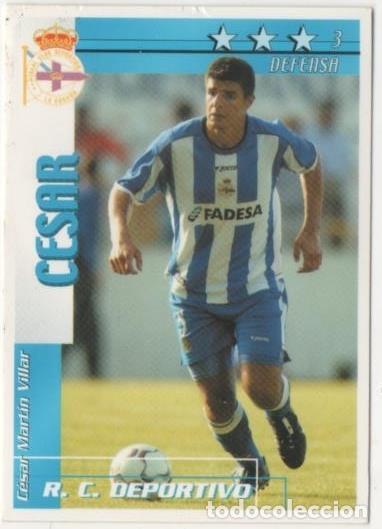 Sports collectibles: Cromo E00087: Fichas de la Liga 2003, Cesar: R.C.D. La Coru&ntilde;a. Defensa - LFP