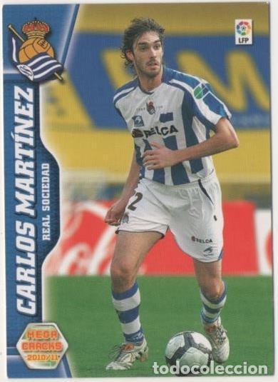 Sports collectibles: Cromo E00436: Album 1-Mega Cracks 2010-11, Carlos Mart&iacute;nez: Real Socieda. Defensa - LFP