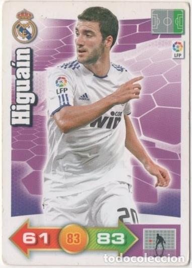 Sports collectibles: Cromo E00446: Album 1-Trading Car Game 2010-11, Higua&iacute;n: Real Madrid. Delantero - LFP