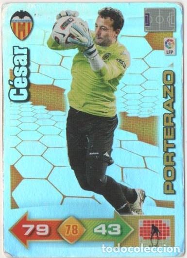 Sports collectibles: Cromo E00564: Album 2-Trading Car Game 2010-11, C&eacute;sar: Valencia C.F. Portero - LFP