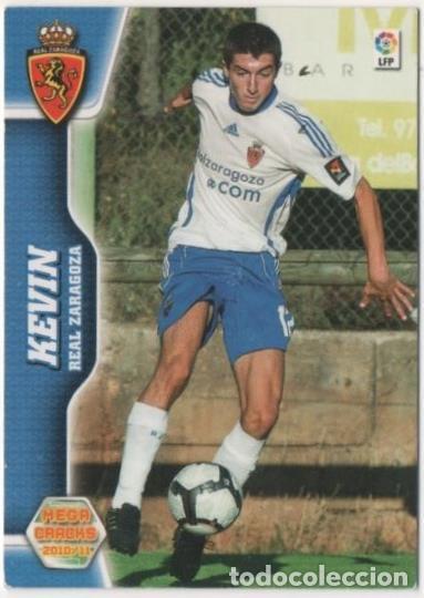 Coleccionismo deportivo: Cromo E00342: Mega Cracks 2010-11, Kevin: Real Zaragoza. Medio - LFP