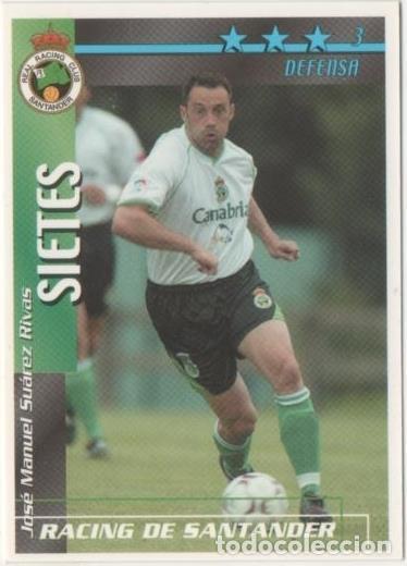 Collectionnisme sportif: Cromo E00296: Fichas de la Liga 2003, Sietes: Racing de Santander. Defensa - LFP