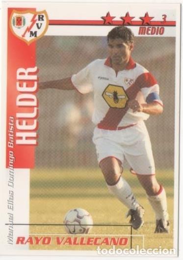 Coleccionismo deportivo: Cromo E00313: Fichas de la Liga 2003, Helder: Rayo Vallecano. Medio - LFP