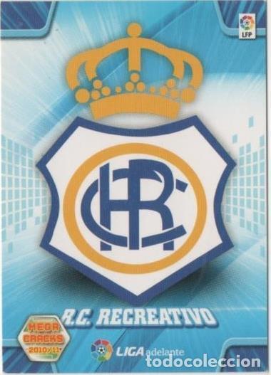 Collectionnisme sportif: Cromo E00408: Mega Cracks 2010-11, Escudo R.C. Recreativo - LFP