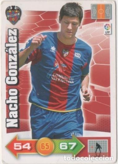 Collectionnisme sportif: Cromo E00426: Album 1-Trading Car Game 2010-11, Nacho Gonz&aacute;nlez: Levante U.D. Medio - LFP