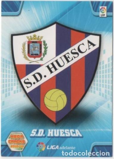 Colecionismo desportivo: Cromo E00414: Mega Cracks 2010-11, Escudo S.D. Huesca - LFP