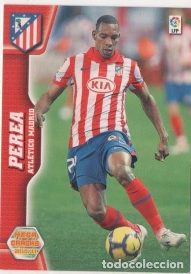Colecionismo desportivo: Cromo E00385: Mega Cracks 2010-11, Perea: At. Madrid. Defensa - LFP