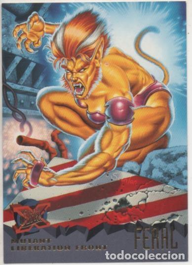 Colecionismo desportivo: Cromo E001215: Trading Cards '95 Fleer Ultra n&ordm; 80, X-Men, Mutant Liberation Front, Feral - Peter Sc