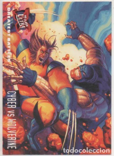 Colecionismo desportivo: Cromo E001258: Trading Cards '95 Fleer Ultra n&ordm; 130. X-Men, Cyber vs Wolverine - Greg & Tim Hidebran