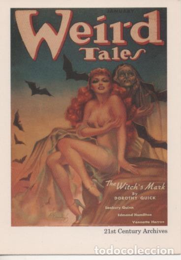 Colecionismo desportivo: Cromo E002049: Trading Cards. Weird Tales n&ordm; 49, The Witch's Mark - Margaret Brundage