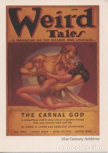 Colecionismo desportivo: Cromo E002044: Trading Cards. Weird Tales n&ordm; 44, The Carbnal God - Margaret Brundage