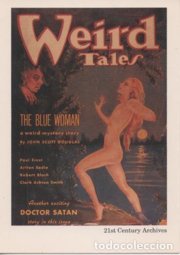 Colecionismo desportivo: Cromo E002029: Trading Cards. Weird Tales n&ordm; 29, The Blue Woman - Margaret Brundage